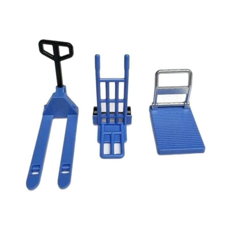 J2HD Handcart Forklift Miniature Warehouse Tool Set For 1/12 Dollhouses Perfect For DIY And Model Collector