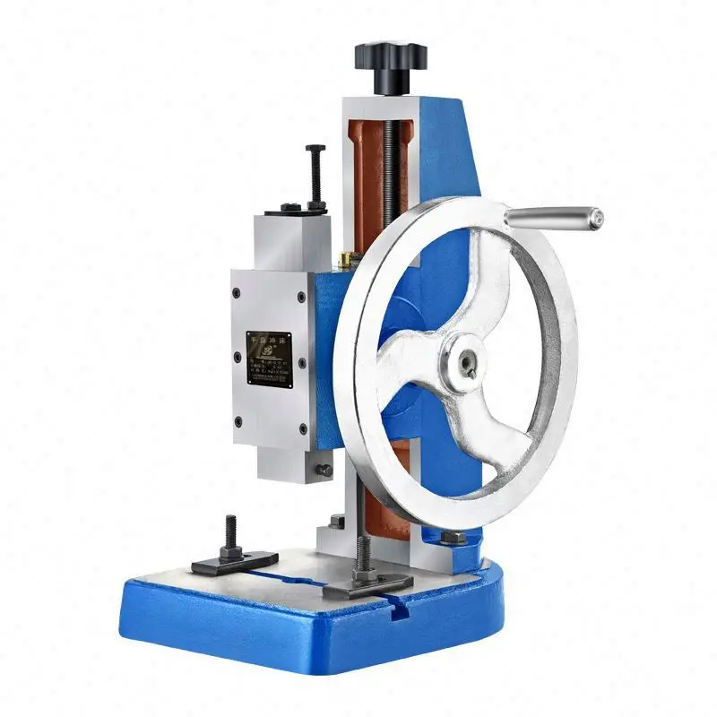 TEBAK Desktop Press Micro Punch Steering Pheel Punch Disk Riveting Punch 0.5t 1.0t 1.5t Punching Machine Portable Electric Small