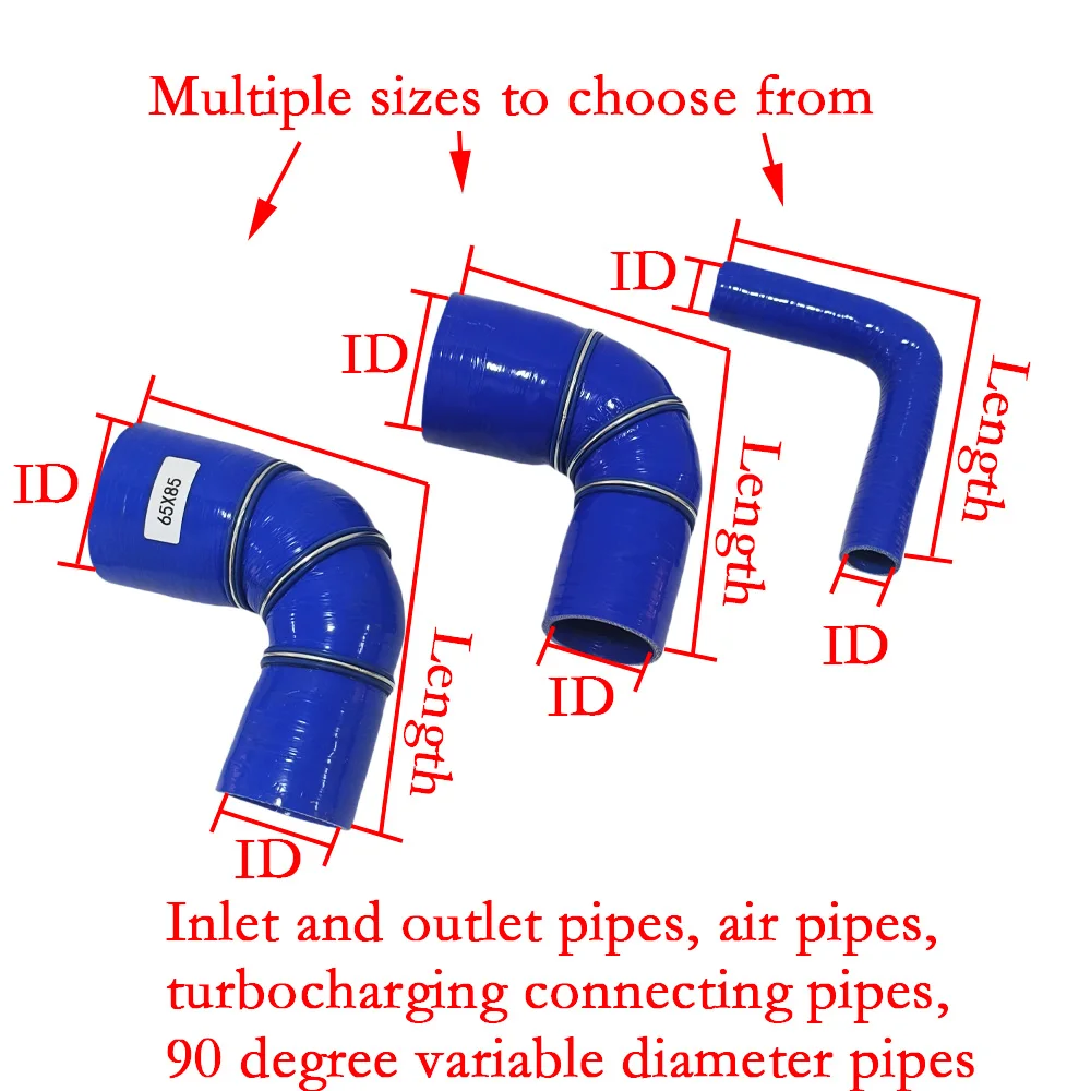 

High quality 90 degree silicone variable diameter hose, bent pipe, turbine pipe, intercooler pipe, intake pipe, modified pipe