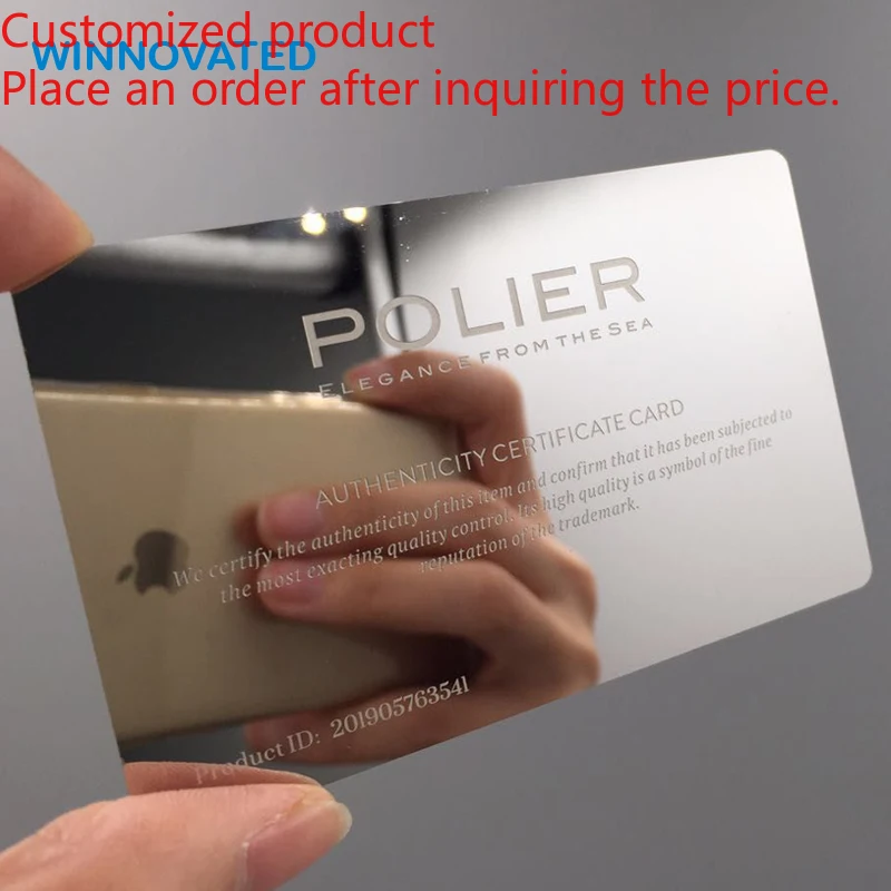 Customized product Custom Printing Name Loyalty Membership Metal Business Card