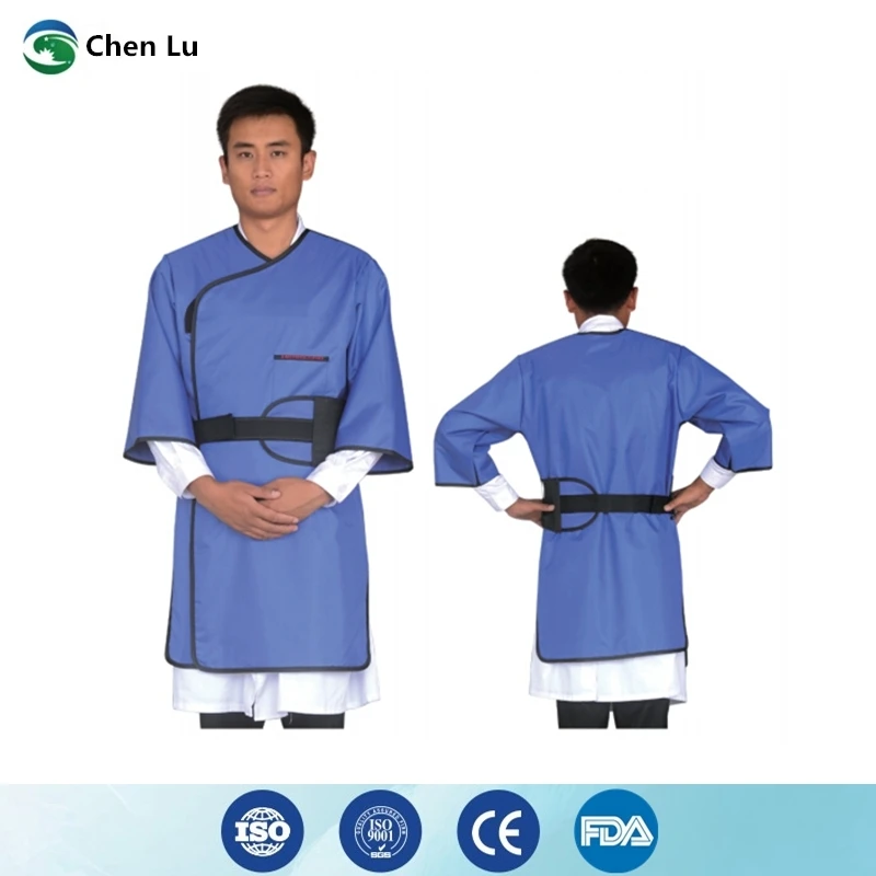 

Interventional surgery ultra-precision experiment x-ray gamma ray radiological protection 0.35/0.5mmpb long sleeved lead coat
