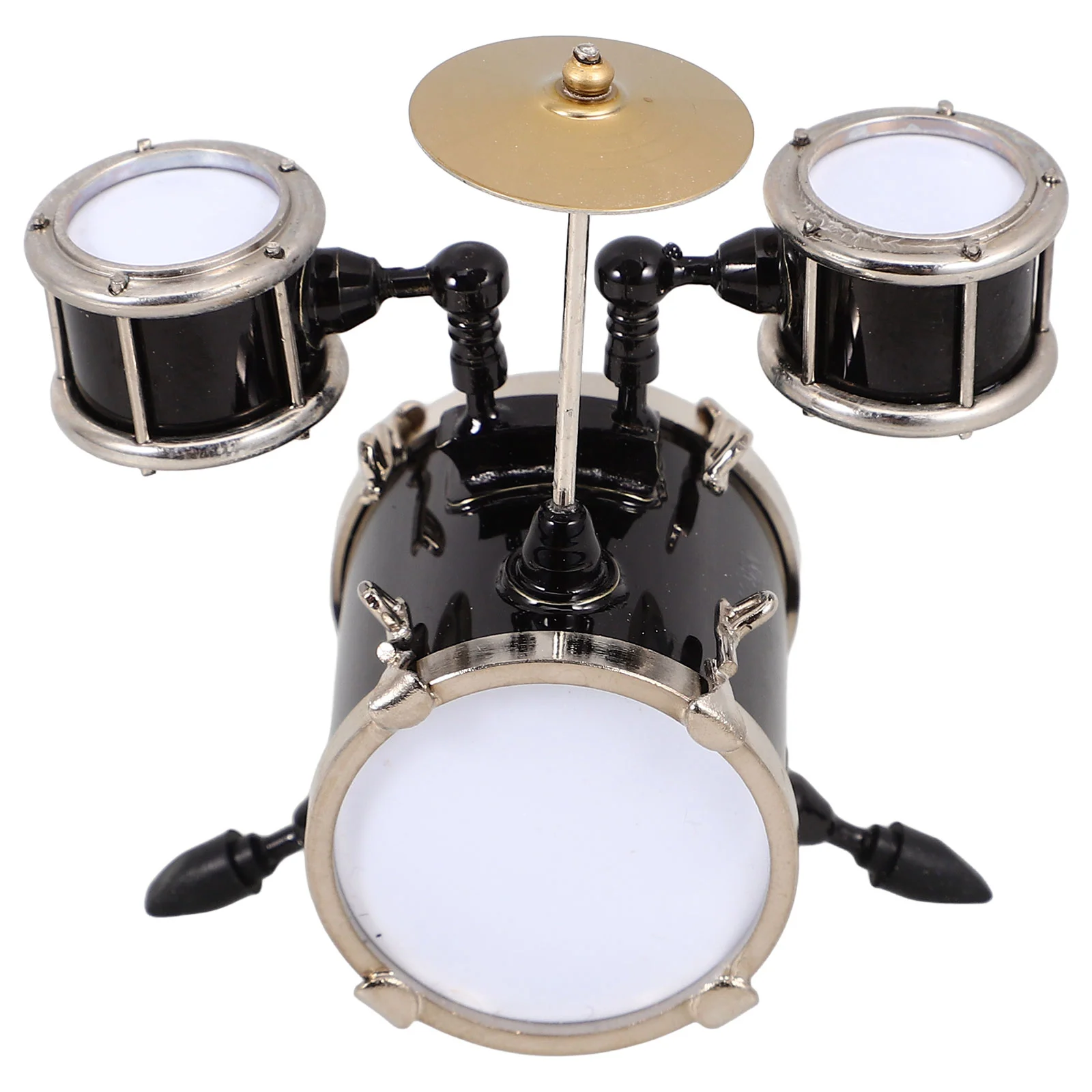 Miniature Jazz Drum Model Instruments Ornaments Musical Miniatures for Decor Accessories House Kit