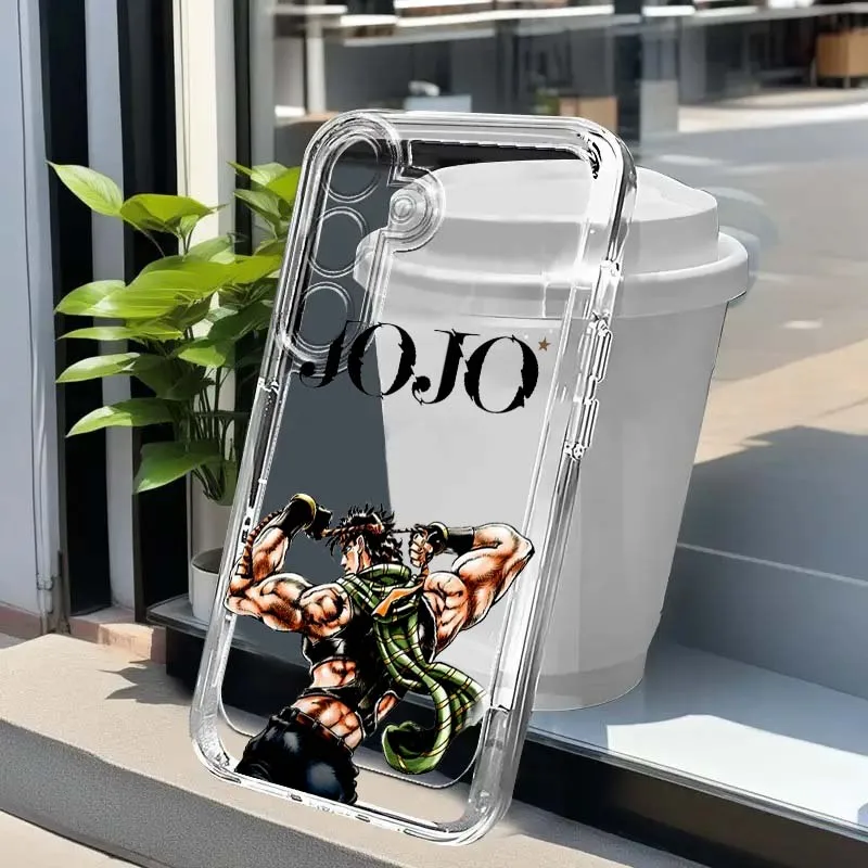 

JoJo Bizarre Adventure Anime For Samsung A73 A72 A71 A55 A54 A53 A52 A51 A36 A25 A15 A14 A05s 5G Transparent Phone Case