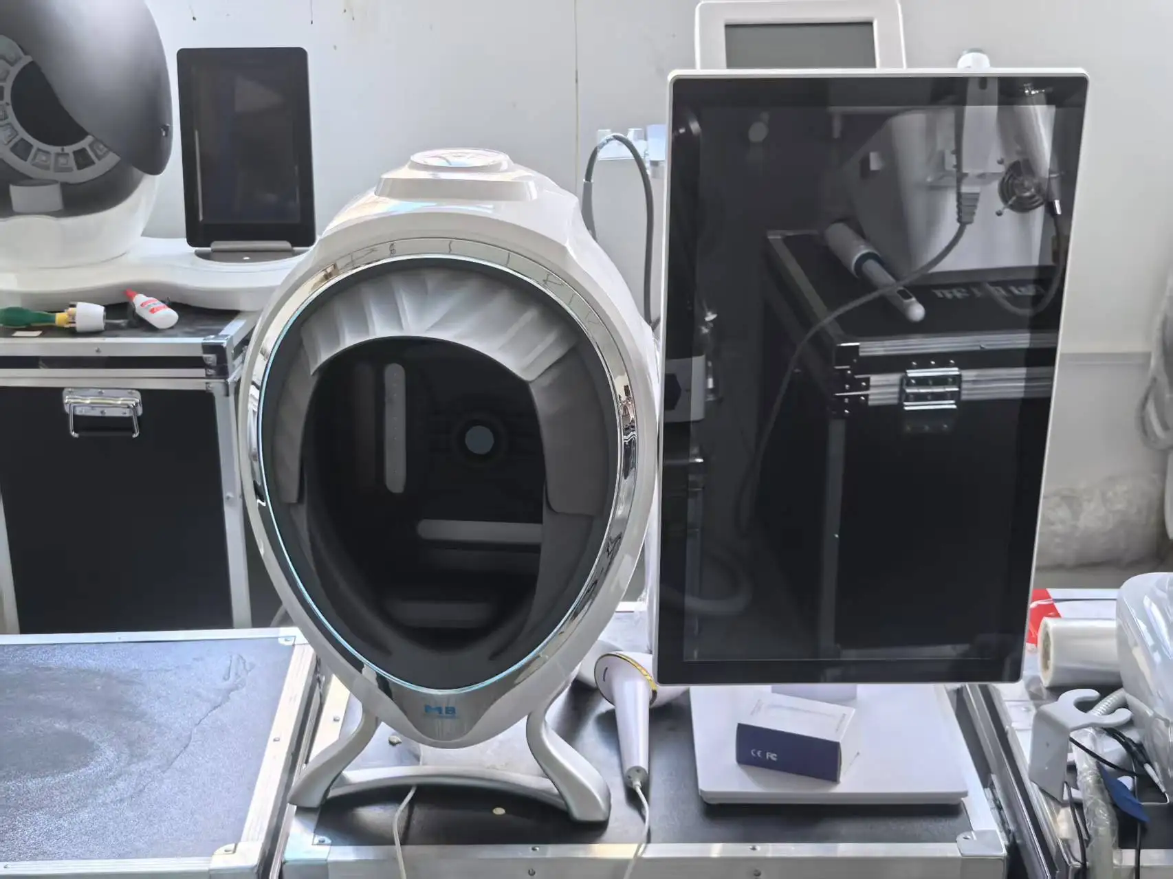 3D Skin Scanner Care facial Analyzer Monitor Machine Magic Mirror Portable TestingEnglish Detector Face Camera Test Analysis