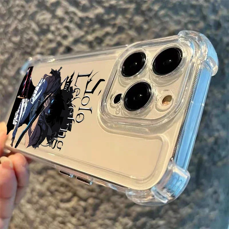 Anime Solo Nivellierung Stoßfest Weiche Fall Für OPPO A38 A18 A17 A5 A9 2020 A52 A53 A54 A60 A36 A96 A16 A15 A77S A57 A78 5G Abdeckung