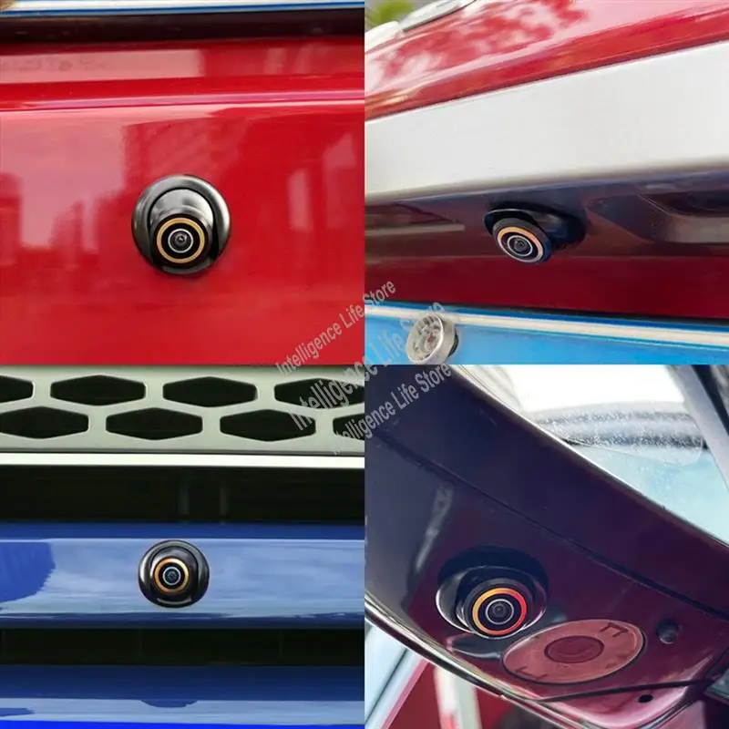 

Реверсивная камера «рыбий глаз» 170г ° 1920X1080P для автомобиля AHD CBVS 720P Металлический корпус объектива Черная камера заднего вида Прочная (A)-EL