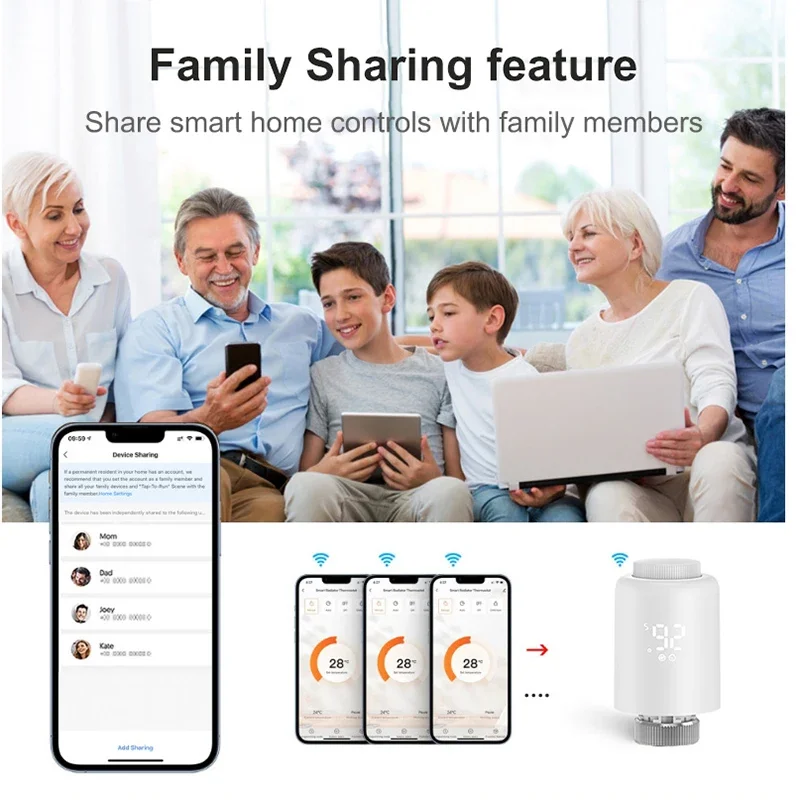 Tuya ZigBee Thermostatic Radiator Valve TRV Programmable App Remote Temperature Controller Smart life App with Alexa Google Home