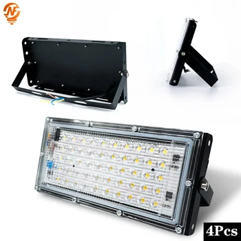 4Pcs/Lot Led Flood Light 50W 100W Waterproof IP65 Outdoor LED Reflector Light Garden Lamp AC 220V 110V Spotlight Street Lighting