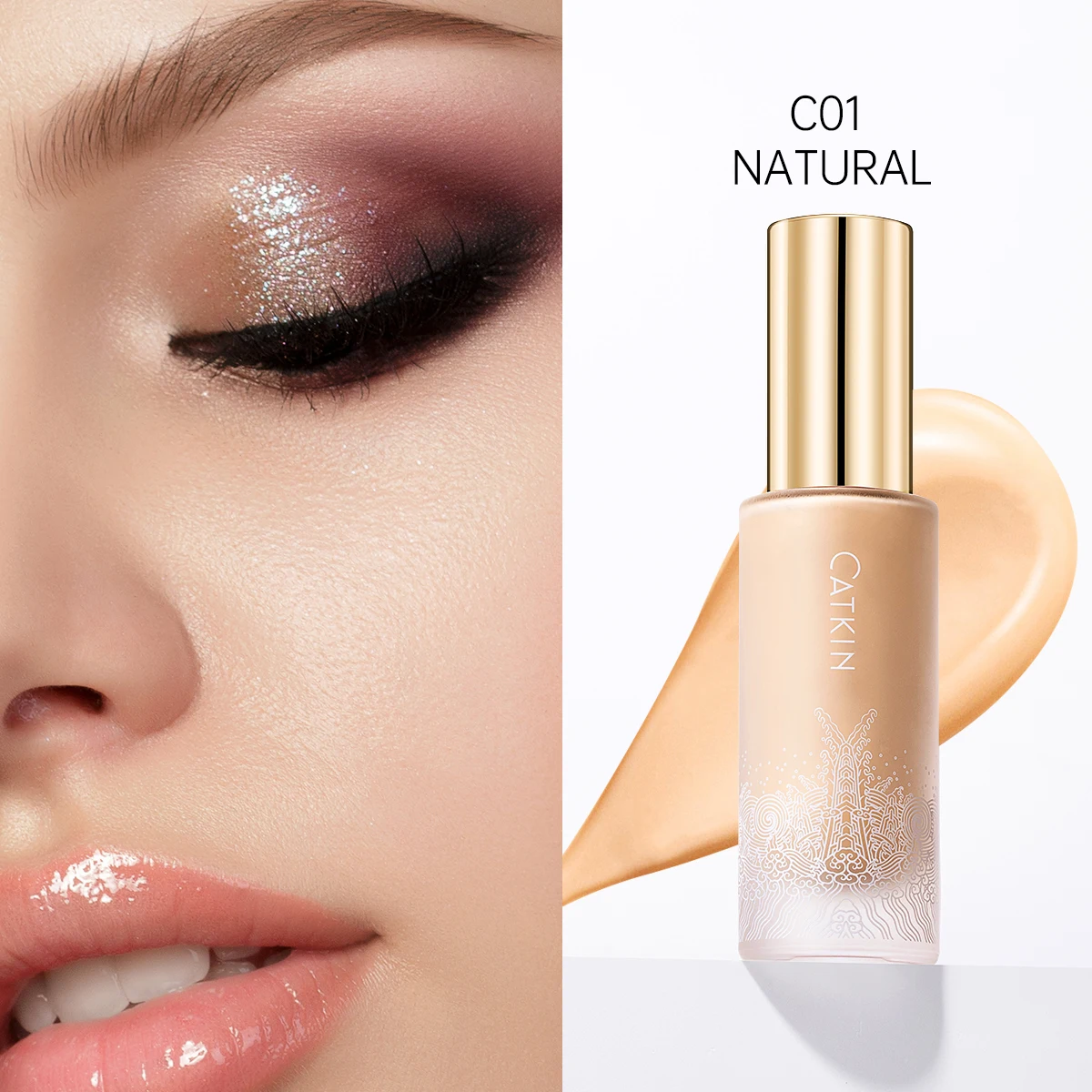 CATKIN Makeup Dreamworld Liquid Foundation, Full Coverage Long Lasting Foundation sutibale for every skin type