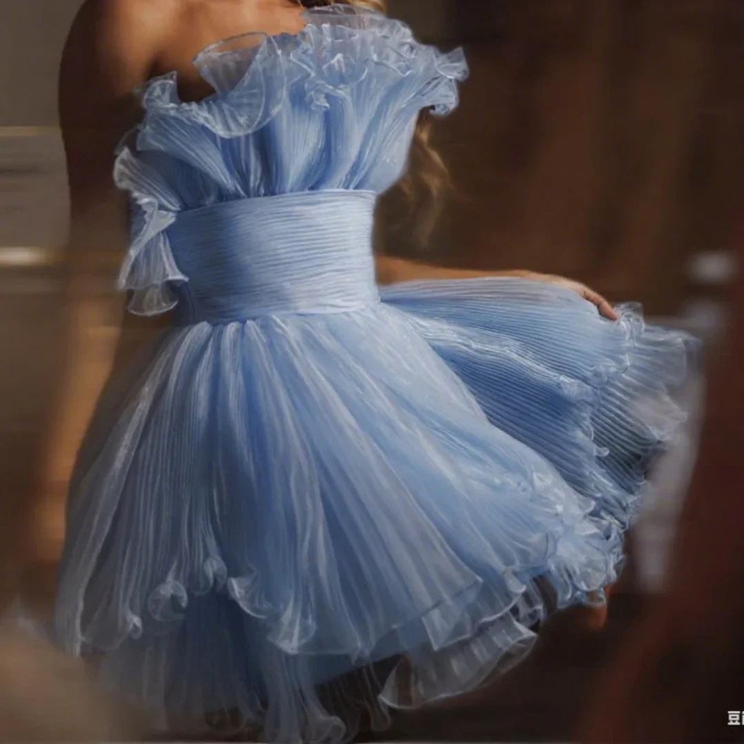 

Trendy Above Knee Homecoming Dresses For Women Strapless Sleeveless Ball Gown Birthday Party Prom Gowns Plus Size Customized