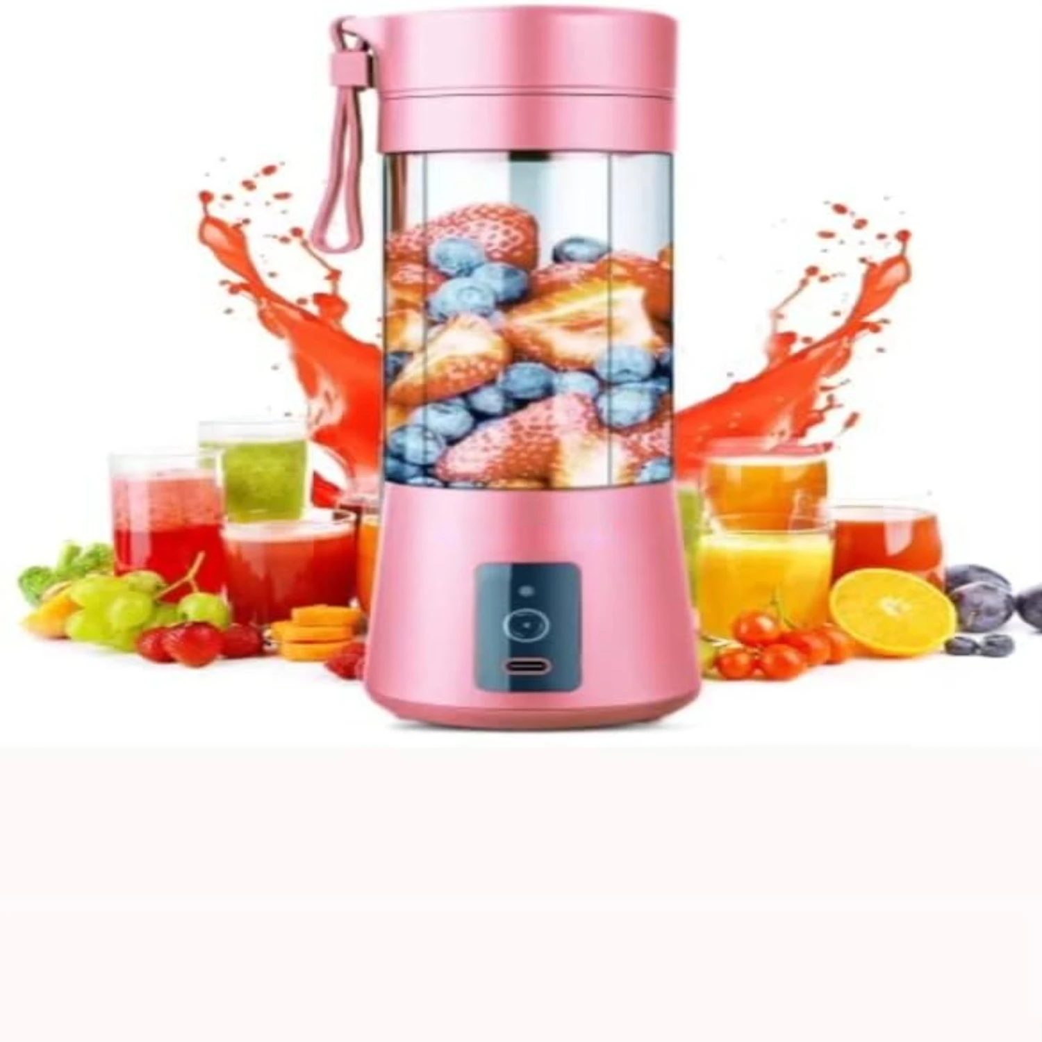 

Mini Portable Rechargeable Battery Juicing Blender Mixer 380ml USB Portable Juicer Cup, Fruit Juice Mixer