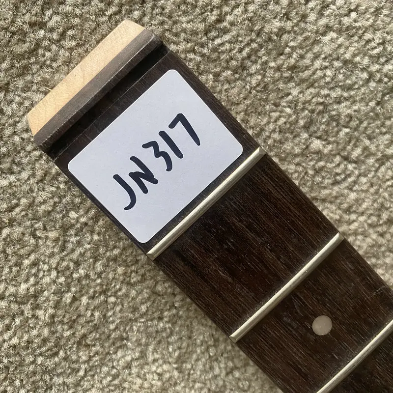 JN317 Custom Order Semi Finishing Headless Guitar Neck Maple+Rosewood 22 Frets for 6 String Guitar Replace or DIY