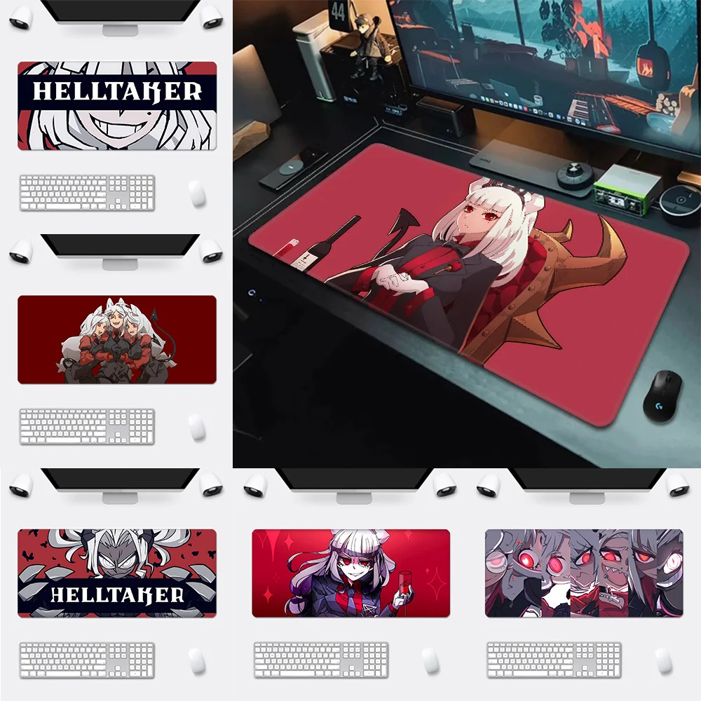 

Helltaker Anime Mousepad HD Printing Computer Gamers Locking Edge Non-slip Mouse Pad XXL90x40cm Keyboard PC Desk Pad