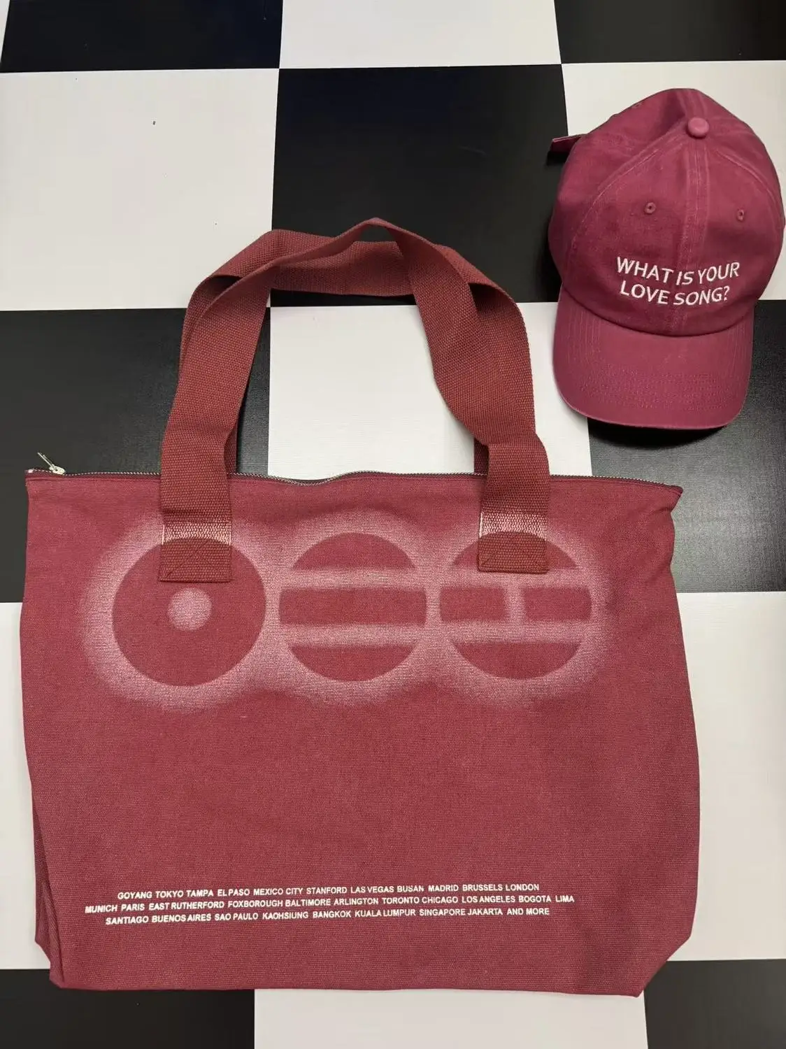 Hot Vintage Printed Red Canvas Tote Bag Casual Two Sides Design Style Shoulder Bag for Fans Collection, Work and Daily Shopping