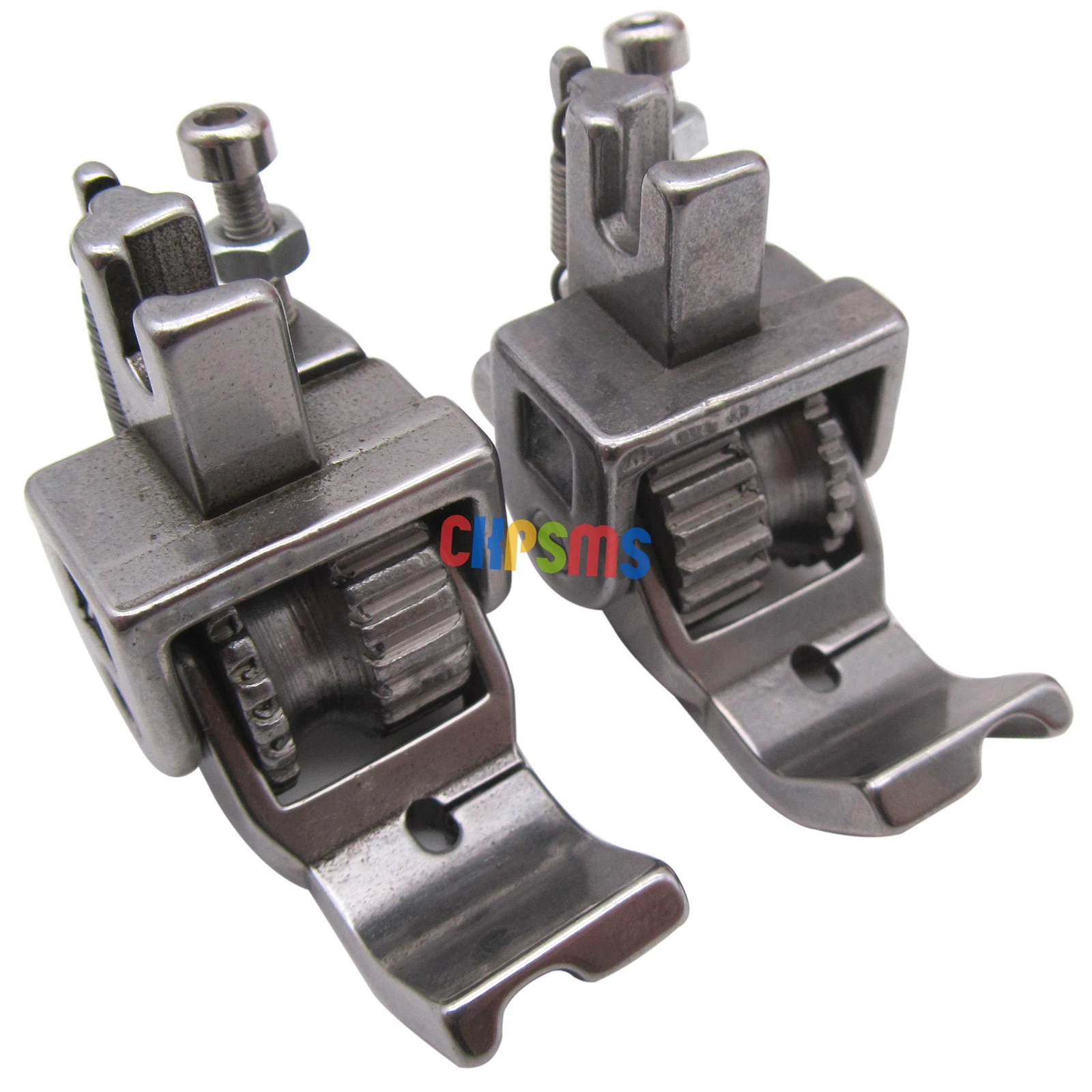 Dientes de hierro izquierdo/derecho/dientes de nailon/goma/pies de tubería de rodillo moleteado TIron para JUKI DDL-5550 8700 TL-2010Q BROTHER DB2-B745
