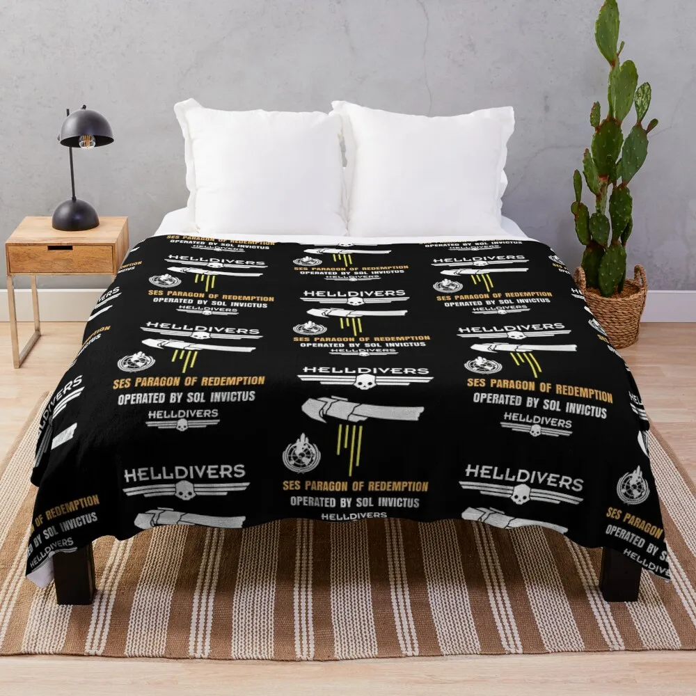 helldivers-2-ses-destroyer-name Throw Blanket decorative anime For Decorative Sofa Blankets