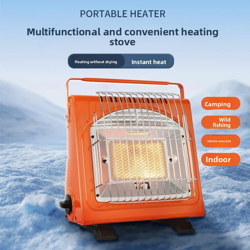 Portable Camping Heater Handheld Outdoor Tent Warmer for Fishing Car Camping Travel Indoor Warming Stove