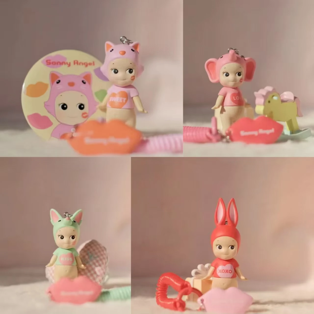 

Sonny Angel Mini Figure Charm Kiss Kiss Series Blind Box Toys Doll Cute Anime Action Figure Ornaments Figurines Dolls Desktop