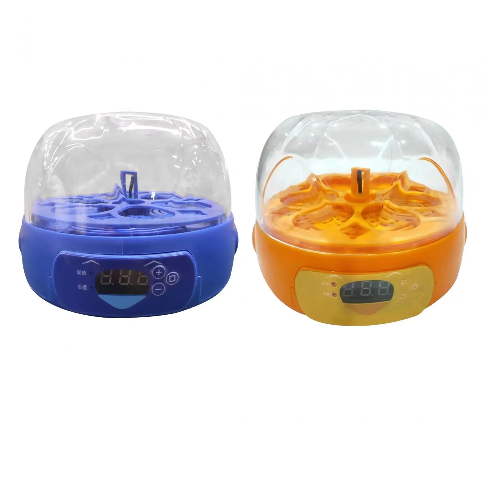 

Egg Incubator Hatching Automatic Egg Turning Mini Desk Holds 6 Eggs Clear Hatcher Tool for Pigeon Duck Quail Birds Chicken