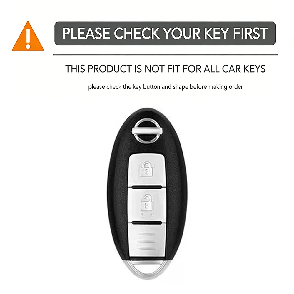 3 Button Key Case Cover Silicone For Nissan Qashqai Pulsar Note Tiida Wingroad NV200 Leaf Cube March 370Z Micra Juke F15