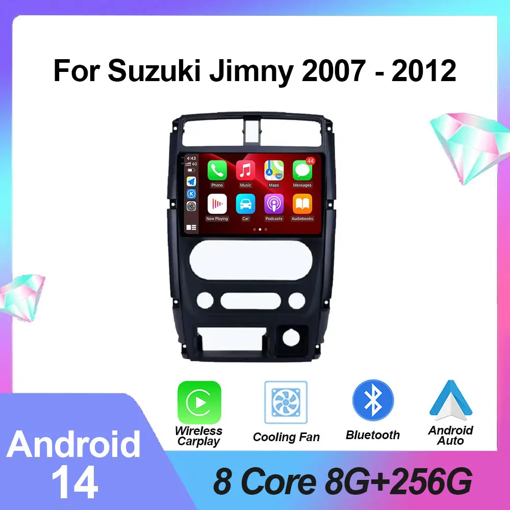 

Автомобильный мультимедийный плеер на Android 14 для Suzuki Jimny 3 2005 - 2019 Carplay 4G RDS GPS автомобильное радио