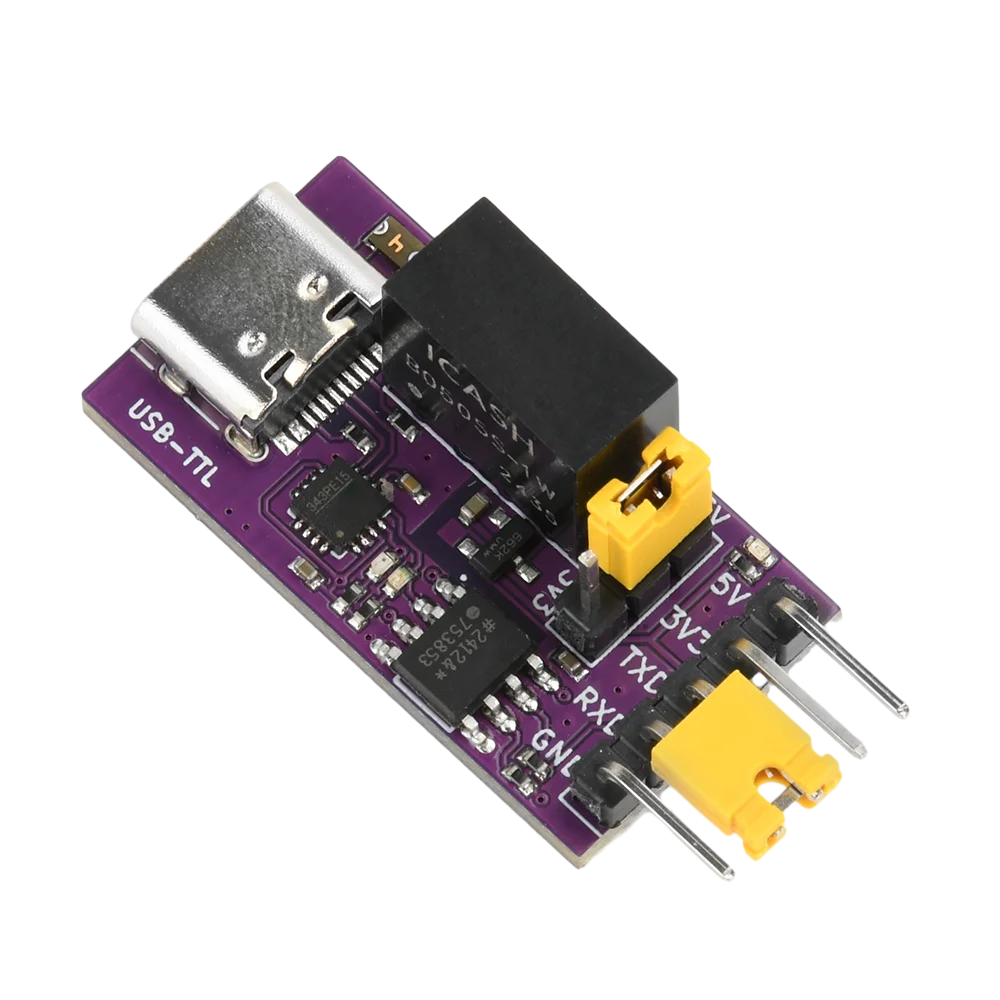 CH343 Isolated USB to TTL DC 3.3V/5V Serial Port Isolated Communication 6Mbps UART Downloader Module Type C