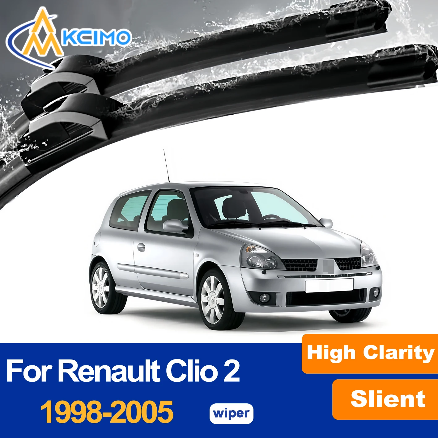 

Upgraded Aerodynamic Wiper Blades For Renault Clio 2 MK2 1998-2005 Performance Exact Fit Replacement Windshield Wipers
