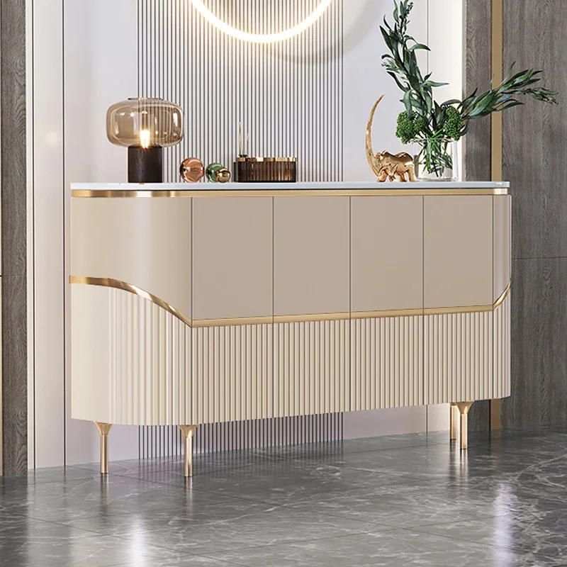 

Italian light luxury home shoe cabinet household entrance entrance partition cabinet