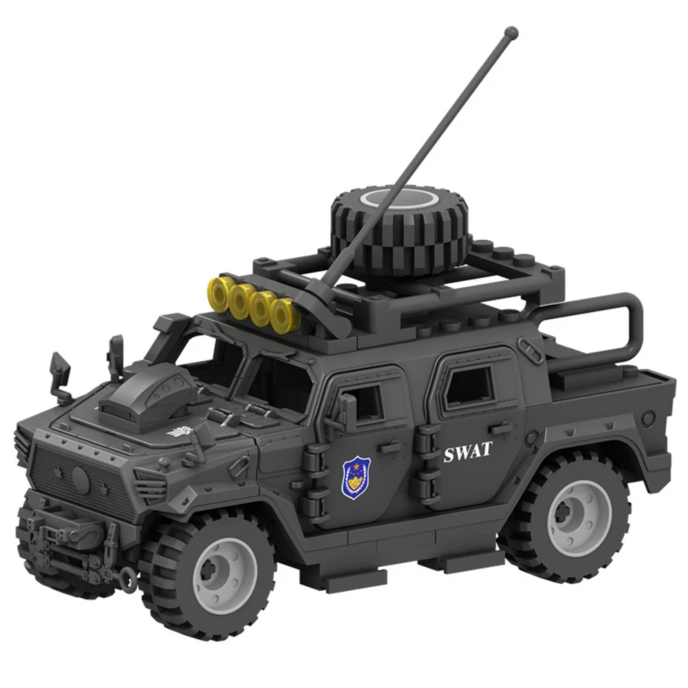 2024 World War 2 WW2 Army Military Soldiers SWAT Armor Vehicle Figures Model Building Blocks Bricks Children's Toys Gift