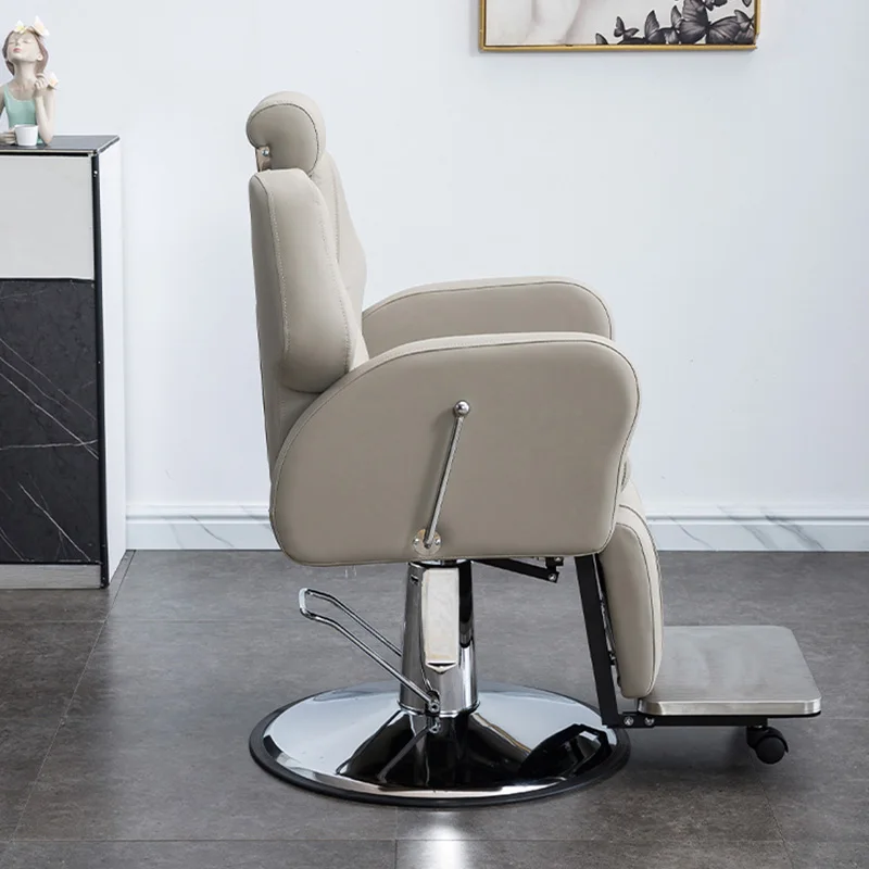 Premium Barber Chair Hydraulic Reclining With Stainless Steel Base High Density Foam for Barber Shop Beauty Salon Factory Direct