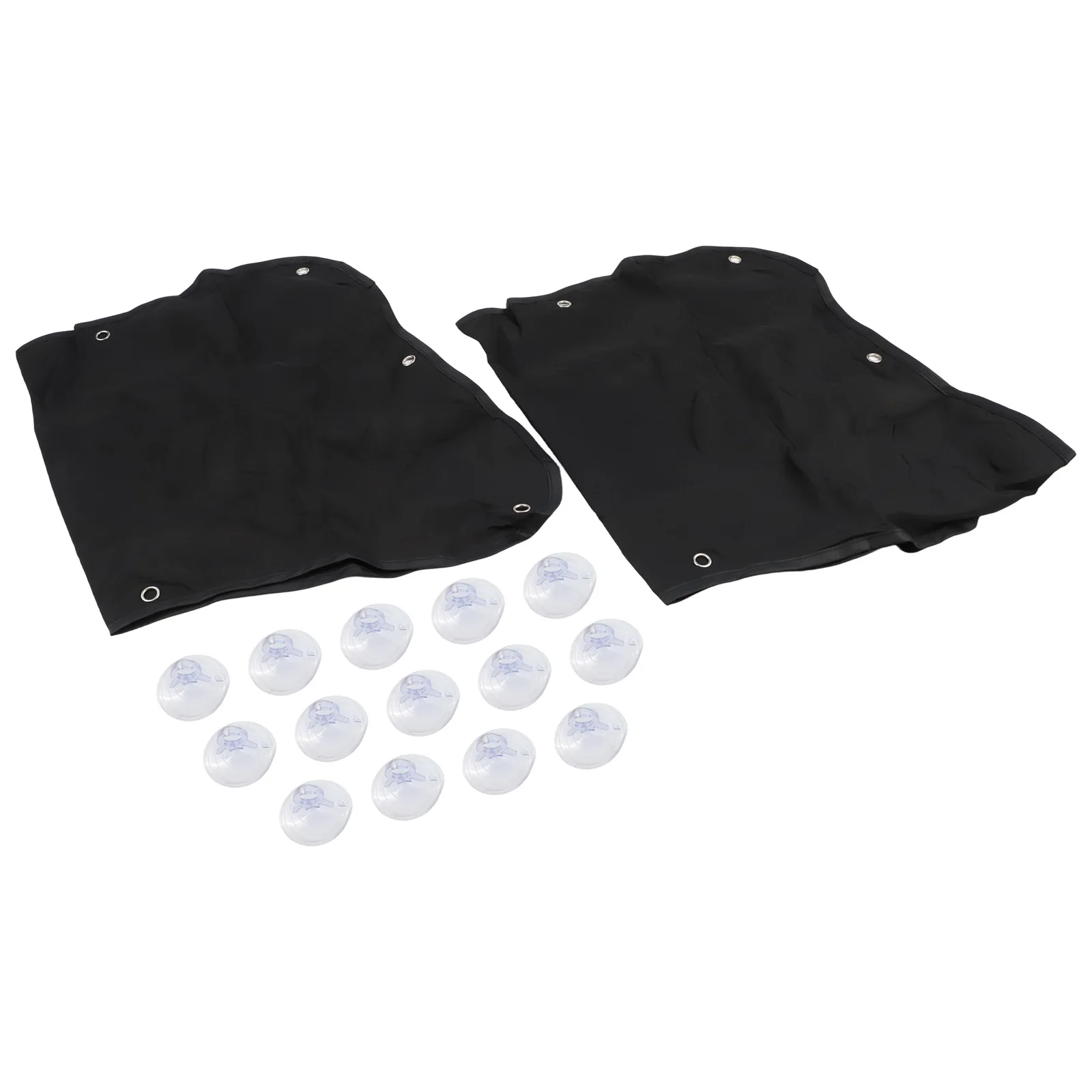 Black Truck Side Window Shade Versatile Sun Protection Wear-resistant Material Heat Reduction Non-deformation Design