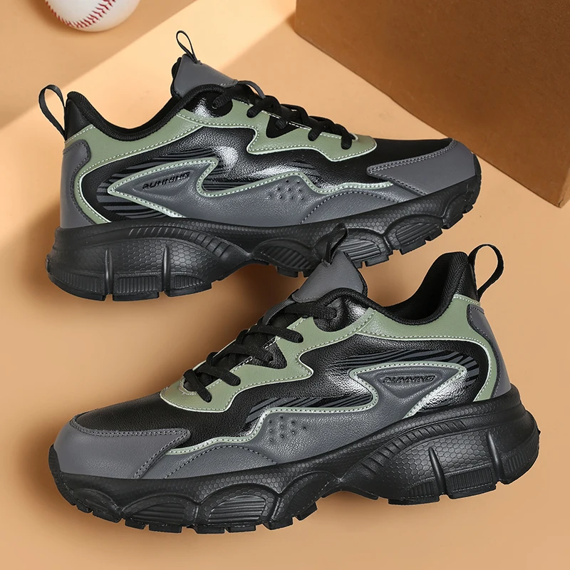 Ultra Fiber Leather Sports Casual Shoes Lightweight Comfortable Walking Sneakers Mens Womens Breathable Training Fashion Footwea