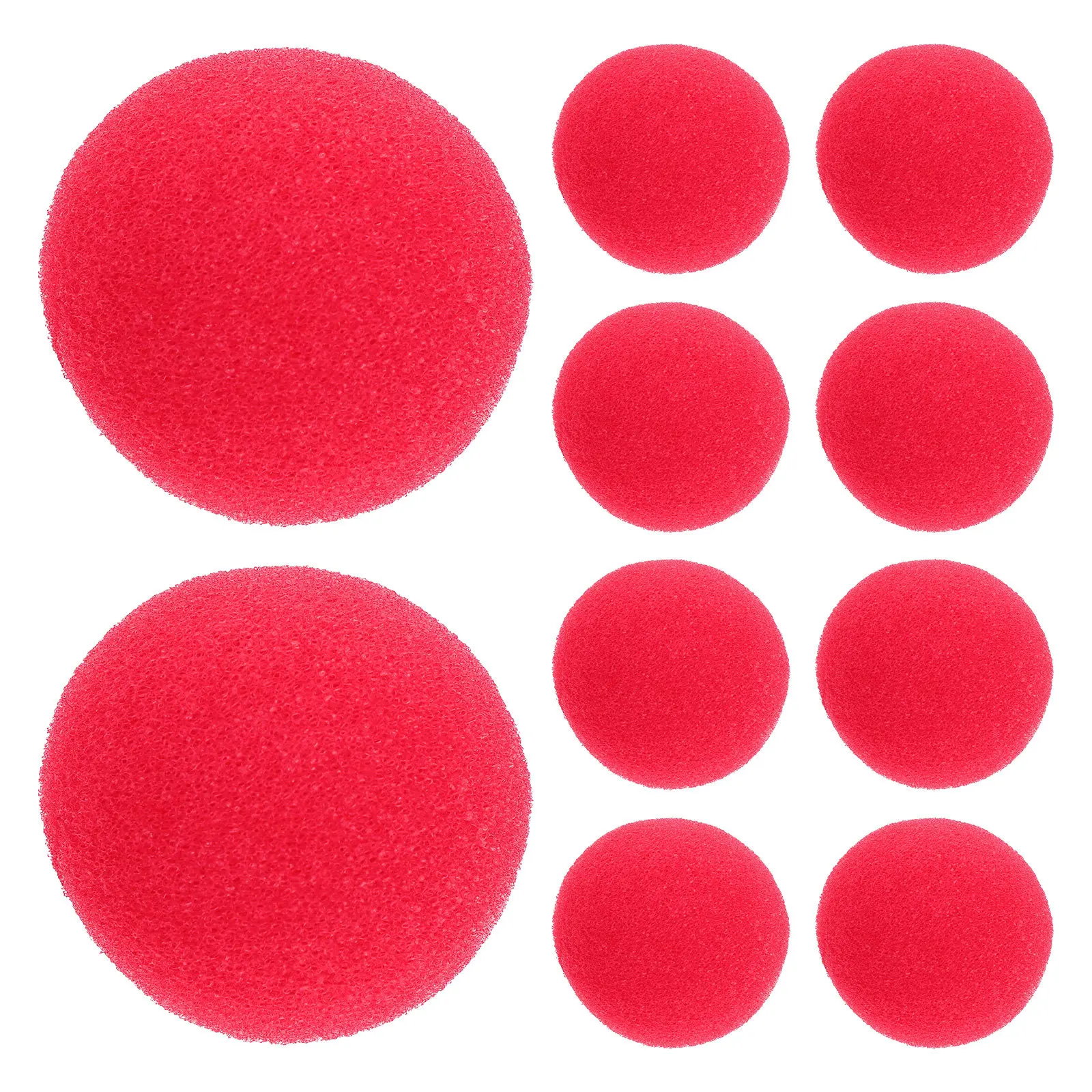 

10Pcs Red Clown Nose Professional Stage Show Prop for Cosplay Party Decor Christmas Accessory Performance Supply
