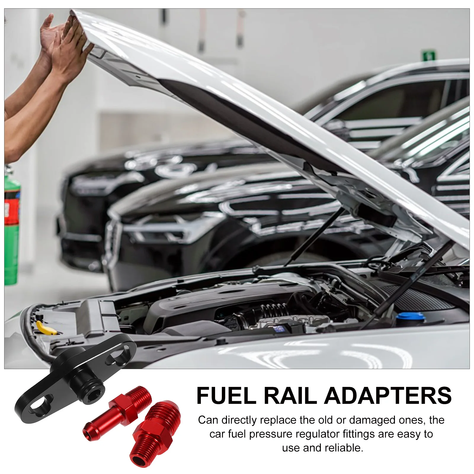 

3pcs Automotive Pressure Regulator Base Sturdy Car Rail Adapter Vehicle Pressure Regulator Fitting Fuel Rail Adapters For Car