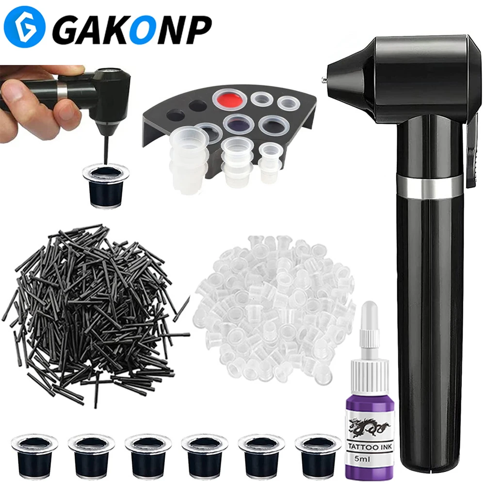 

Electric Tattoo Ink Mixer Machine Eyebrow Makeup Color Ink Agitator Pigment Mixer With 100 Mixing Sticks 100 Ink Caps and Ink