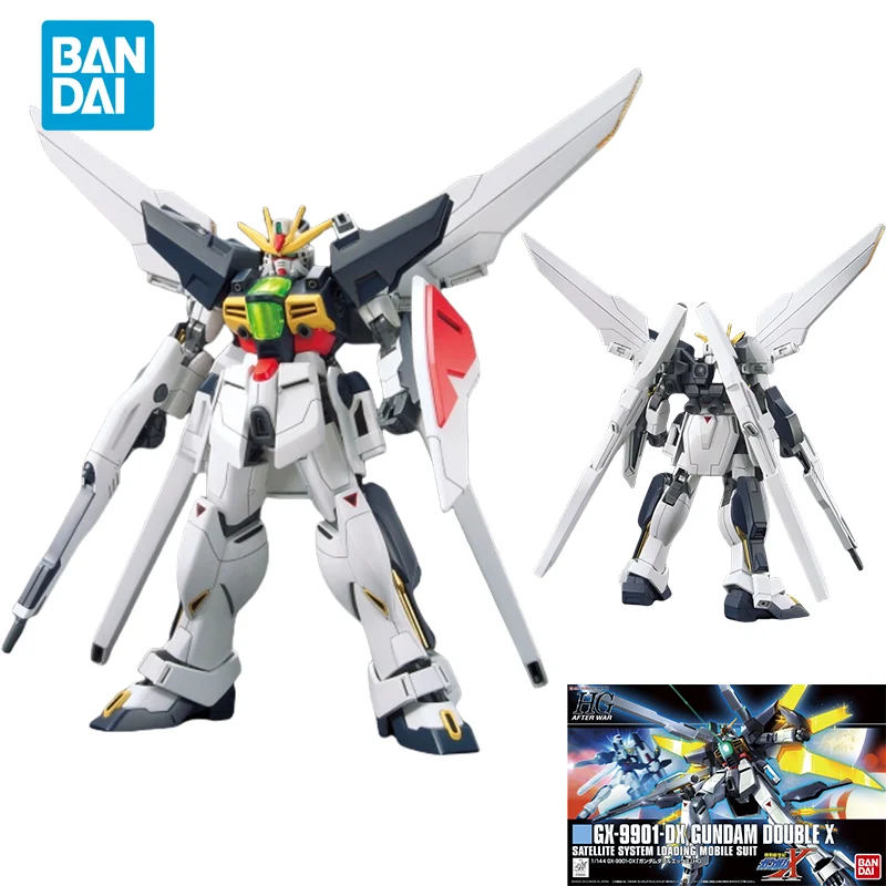 Spot Direct Delivery Bandai Original GUNDAM Anime Model HG 1/144 GX-9901-DX GUNDAM DOUBLE X Action Figure Toys for Kids Gift