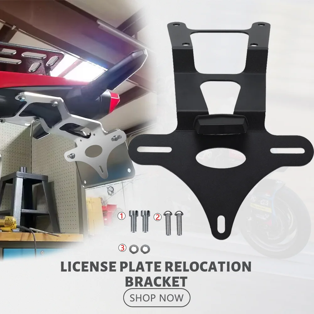 

Для HONDA CRF450L задний аккуратный держатель номерного знака CRF450RL 2019-2024 2023 CRF 450 L 450RL комплект для устранения крыльев мотоциклы