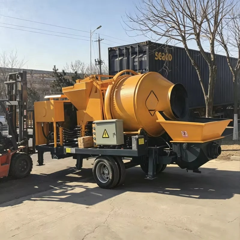 Concrete Mixing and Pumping Integrated Machine Output for Construction Long Distance Conveying Equipment