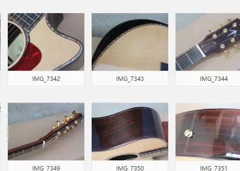 Guitar factory custom High quality solid spruce top, 41 inch cutaway 914 acoustic guitar