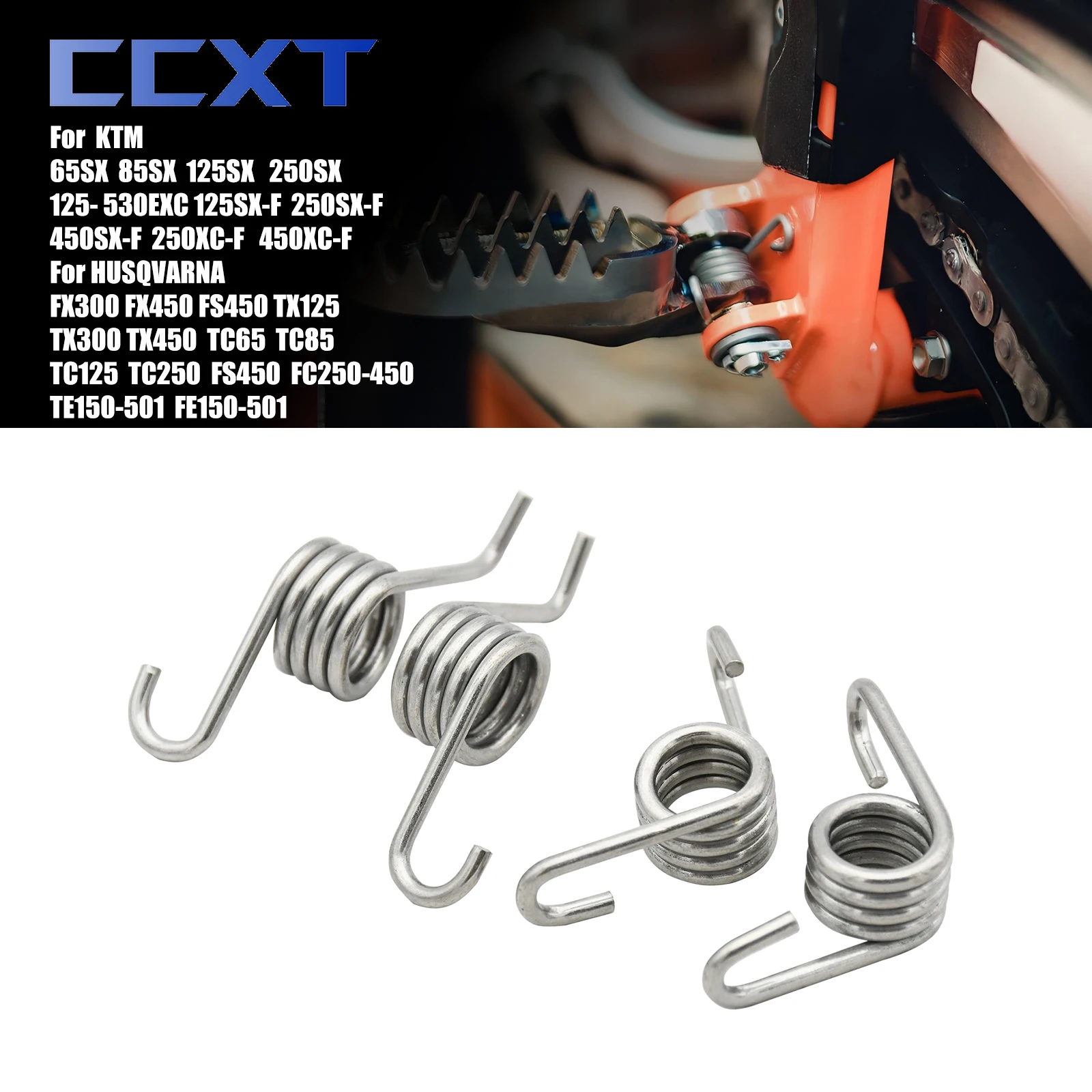 Motocross Foot Peg Footpeg Spring For KTM EXC EXCF XCFW SX SXF XC XCF XCW For Husqvarna FC FE TE FS TC 450 400 350 300 250 125