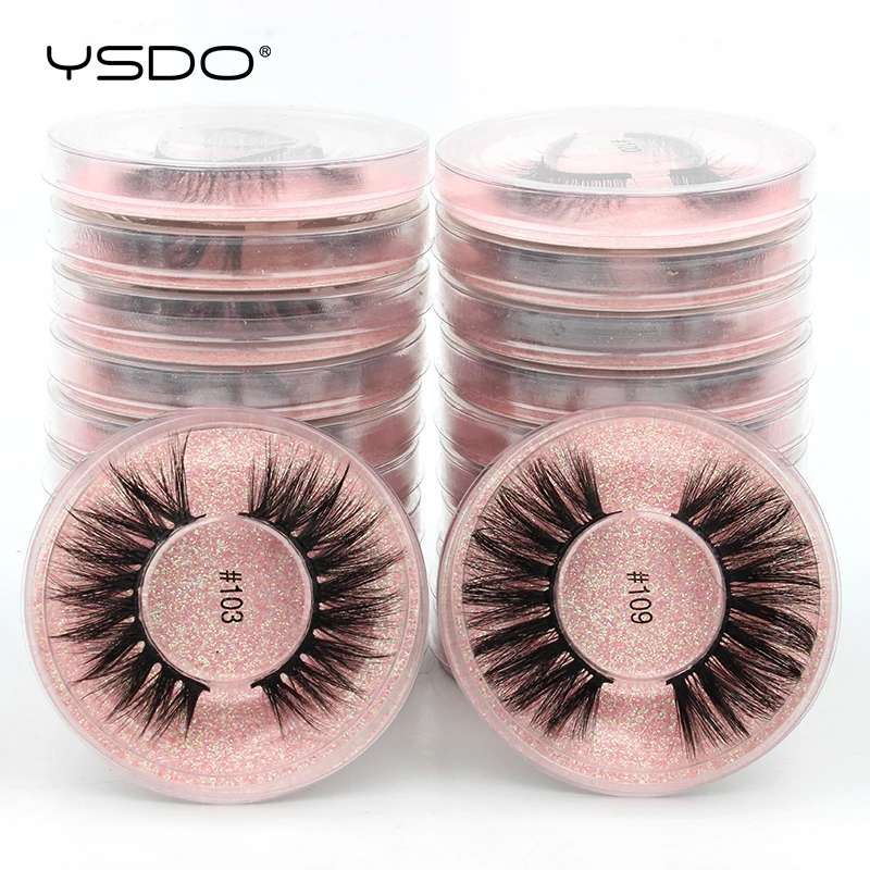 YSDO 10/20 Pairs Faux Mink Eyelashes Wholesale Natural Long Mink Strip Lashes Makeup Soft 3d False Eyelashes Maquiagem Faux Cils