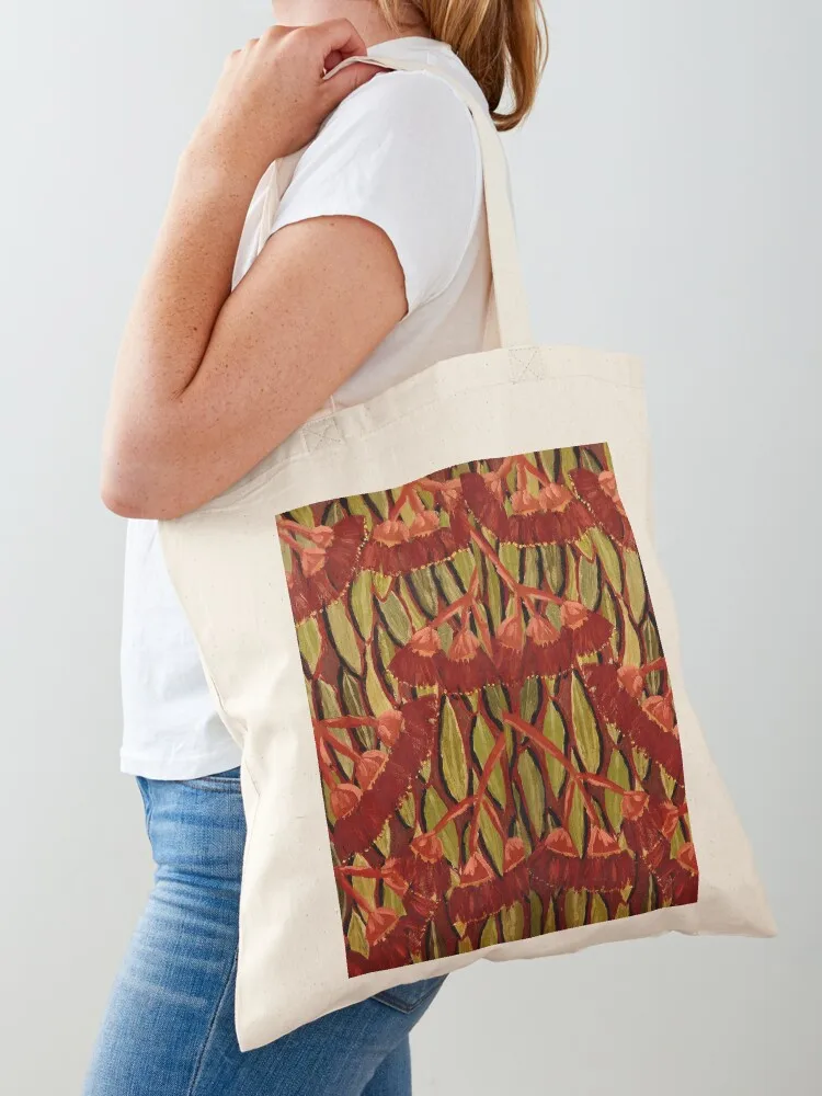 

green gum leaves and blossoms Tote Bag tote bag men's Portable shopping bag female Customizable tote