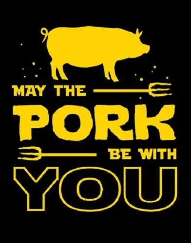 May The Pork Be With You Star Lunch Diner Funny War Wall Décor Metal Tin Sign