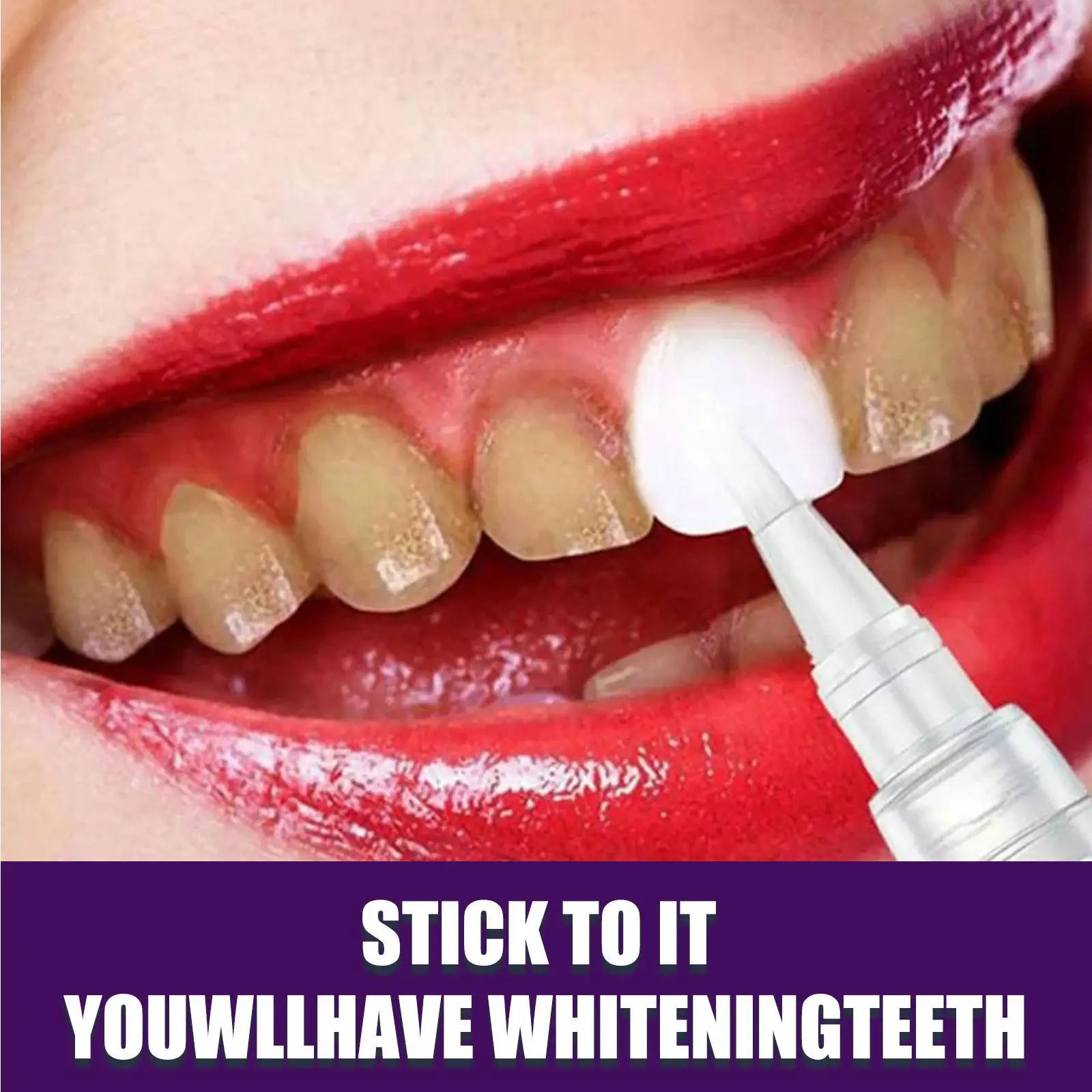 3ML Teeth Whitening Pen Purple Color Fresh Mouth Breath Toothpaste Brighten Tooth Remove Yellow Corrector Stains