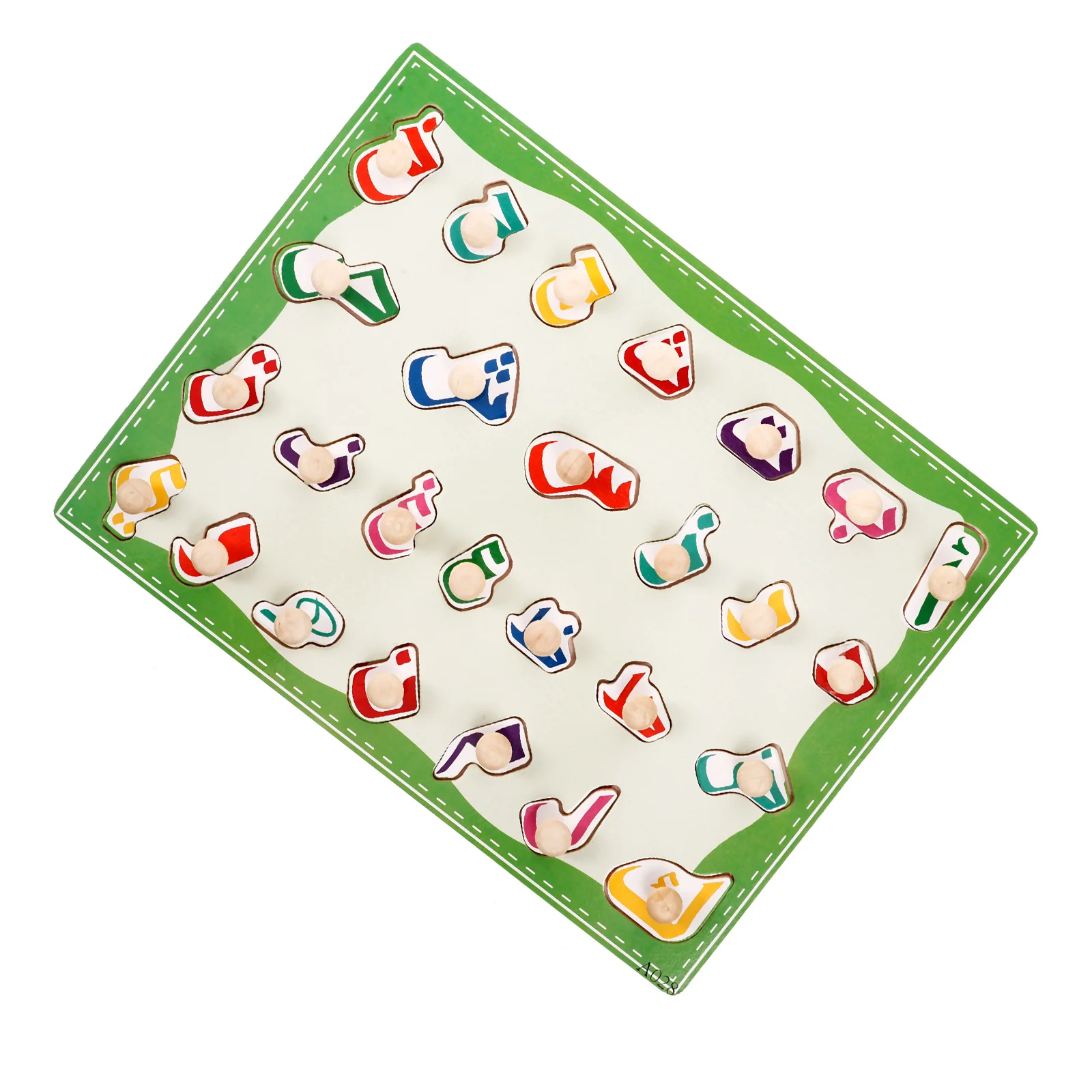 Early Education Alphabet Board Wooden Puzzles Kids Cognitive Learning Toys Bright Colors Shapes Language Skills