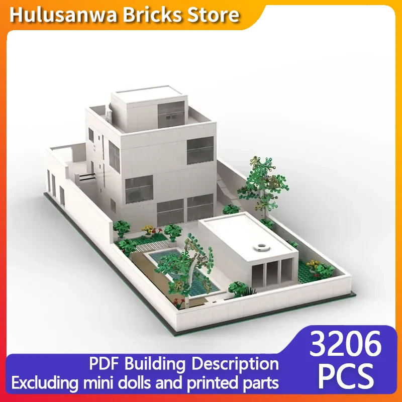 Street View Model MOC Building Brick Luxury Residence By The Mountain Modular Technology Gift Holiday Assemble Children Toy Suit