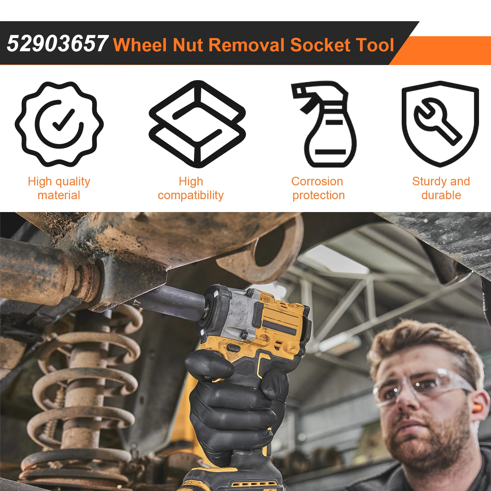 Car Wheel Nut Removal Socket Tool for 600 900 Rally Metal Wheel Nut Removal Socket for Old 2019 Nut and New 2020 Recalled Nut