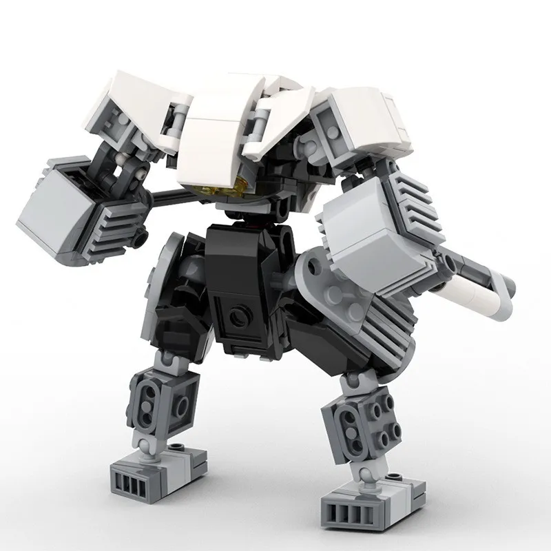 Blocs de construction MOC Mecha articulés, robot de combat avec articulations mobiles, figurine d'action militaire à monter soi-même pour les collectionneurs adultes
