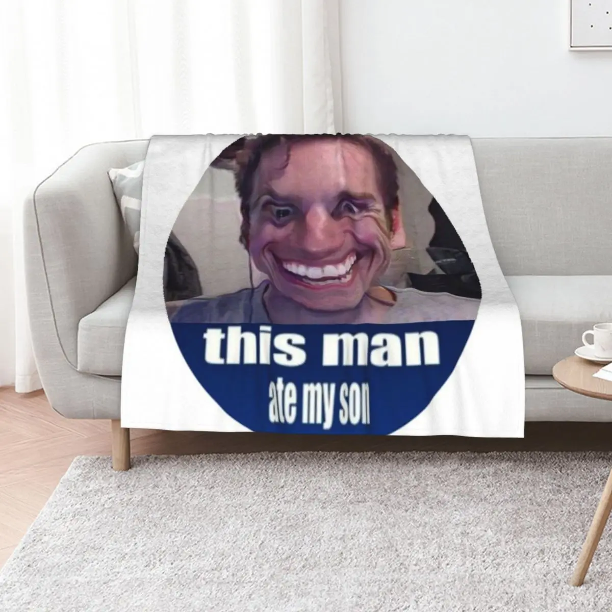 

jerma ate my son Throw Blanket warm winter Bed Personalized Gift Single Blankets