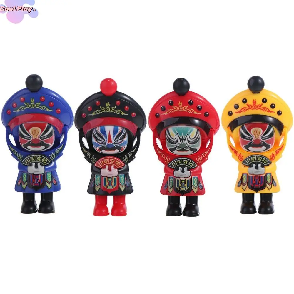 Face Change Sichuan Opera Face Changing Doll Plastics Sichuan Opera Face Changing Toy Chinese Style Mini Opera Face Makeup